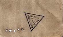 Stalag VII A 1944, R�ckseite Verpflegungskarte des Lagers f�r Brot