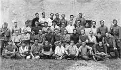 25. Juni 1941, Arbeits-Kommando 214 in Bergen, Michel Gourdin *08.12.1909 †1983, Franzose, Gefangenen-Nr 5067 ist dabei