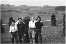 August 1942, Heuernte - Arbeits-Kommando 214 in Bergen, Michel Gourdin *08.12.1909 †1983, Franzose, Gefangenen-Nr 5067 ist dabei